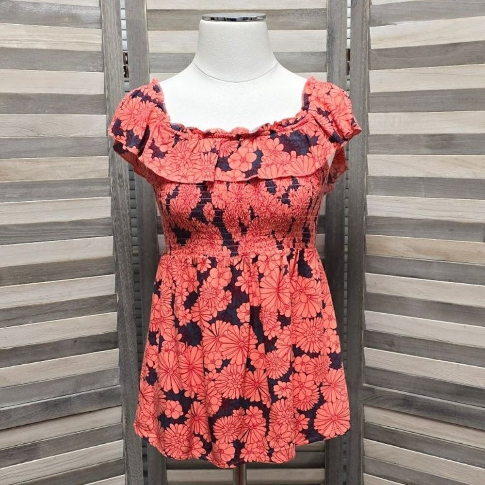Ruffle Smocked Maternity Tank Top | Isabel Maternity | Small